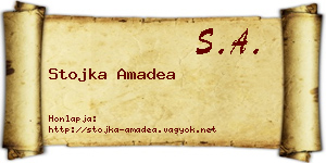 Stojka Amadea névjegykártya